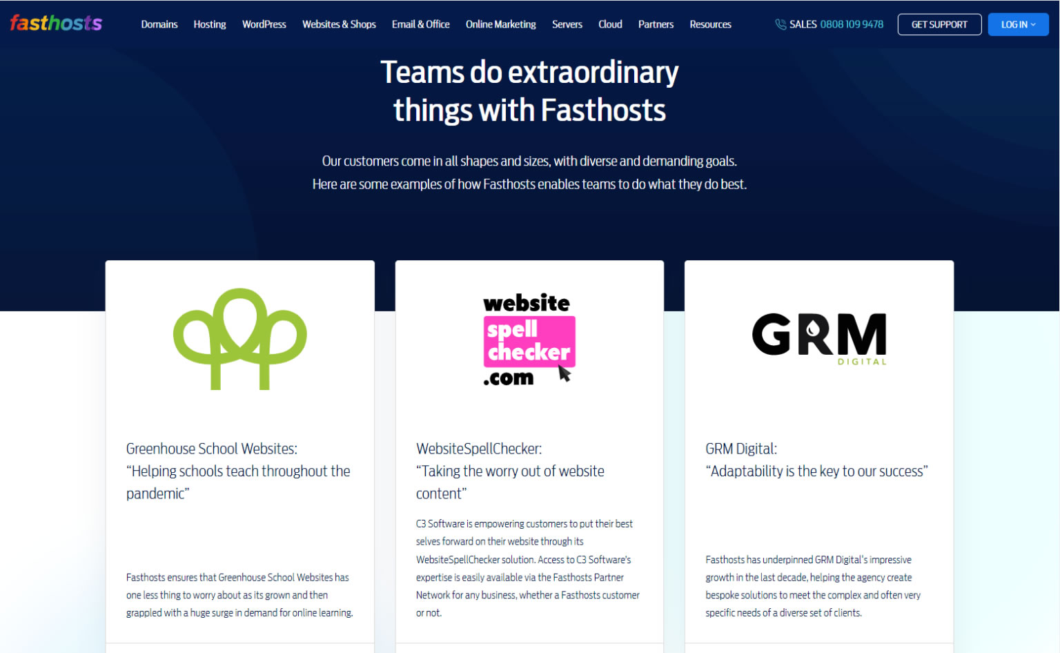 Website SpellChecker is part of the Fasthosts Partner Network